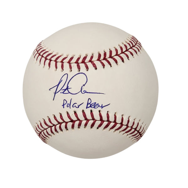 Pete Alonzo Signed New York Mets OMLB Baseball W/ Polar Bear MLB Authenticated