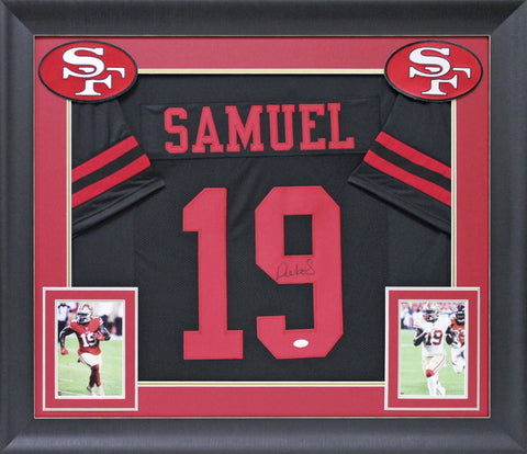 Deebo Samuel Authentic Signed Black Pro Style Framed Jersey Autographed JSA