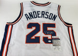 Nick Anderson Signed Illinois Fighting Illini Jersey (JSA COA) Orlando Magic Grd