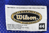 Giants Y.A. Tittle Authentic Signed Blue Wilson Authentic Jersey BAS #H92206