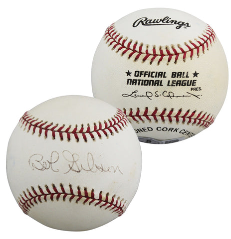 Cardinals Bob Gibson Authentic Signed Leonard Coleman ONL Baseball BAS #BU64207