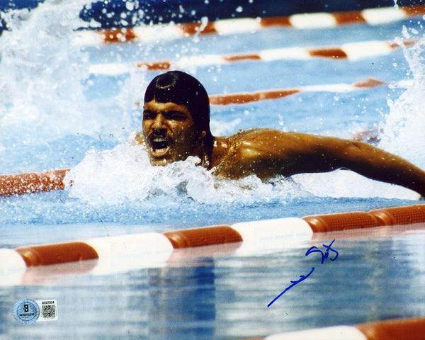 Mark Spitz Summer Olympics Authentic Signed 8x10 Horizontal Photo BAS 6