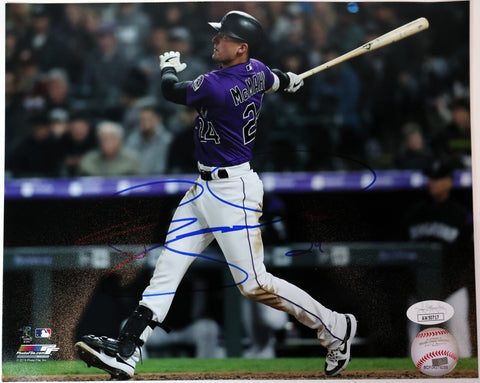 Ryan McMahon Autographed CO Rockies 8x10 Photo JSA COA