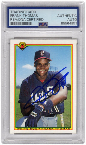 Frank Thomas Signed White Sox 1990 Bowman Rookie Baseball Card #320 - (PSA/DNA)