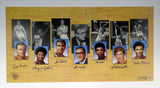 UCLA LEGENDS AUTOGRAPHED 22X40 LITHOGRAPH 7 SIGS JABBAR WOODEN BECKETT 121631