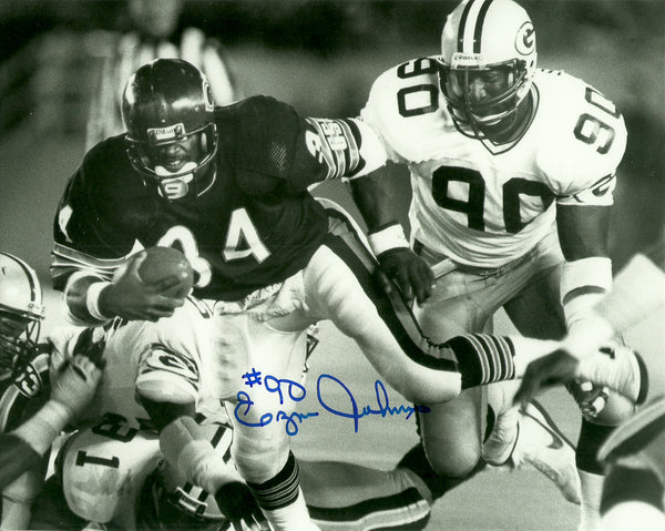 Packers Hall of Famer EZRA JOHNSON Signed 8x10 Photo #2 AUTO ~ 1978 Pro Bowl