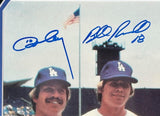 LA Dodgers Signed Cey, Russell, Lopes, and Garvey 16x20 Framed Photo Tri-Star