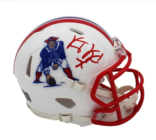 Vince Wilfork Signed New England Patriots Speed Throwback 1990-92' Mini Helmet