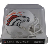 Randy Gradishar Autographed Denver Broncos 24 Alt Mini Helmet HOF Beckett 49067