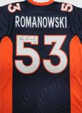 Broncos BILL ROMANOWSKI Signed Custom Replica Denver Blue Jersey AUTO - JSA