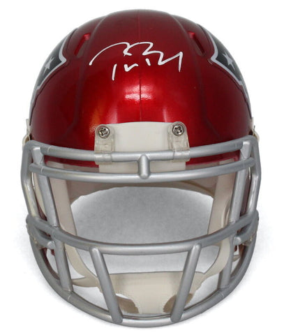 Tom Brady Autographed New England Patriots Speed Mini Flash Helmet Fanatics