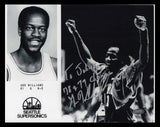 Gus Williams Autographed 8x10 Photo Seattle Supersonics To John MCS Holo #87342