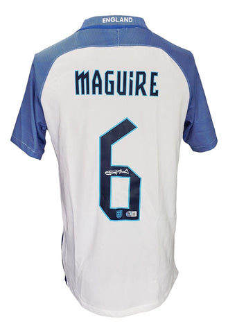 Harry Maguire Signed England Nike 2016 National Team Large Soccer Jersey BAS