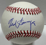 Brewers TED SAVAGE Signed MLB Baseball AUTO Cardinals- Dodgers - Phillies Reds
