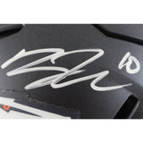 Bo Nix Autographed Denver Broncos 2024 SpeedFlex Helmet Beckett Witness 49636