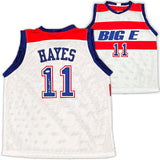 WASHINGTON BULLETS ELVIN HAYES AUTOGRAPHED SIGNED WHITE JERSEY JSA STOCK #215702