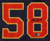 Hunter Brown Signed Houston Astros Jersey (Beckett) 2022 World Champ / Pitcher