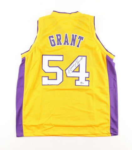 Horace Grant Signed Los Angeles Lakers Jersey (Beckett) 4xNBA Champion Pwr Frwrd
