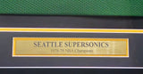 1978-79 NBA CHAMP SUPERSONICS AUTOGRAPHED FRAMED JERSEY 9 SIGS MCS 233872