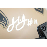 Julio Jones Autographed Atlanta Falcons 23 STS Mini Helmet Beckett Witness 51866