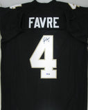 SMU Golden Eagles BRETT FAVRE #4 Signed Custom Black Jersey AUTO - HOF 2016