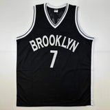 Autographed/Signed Kevin Durant Brooklyn Black Basketball Jersey Beckett BAS COA