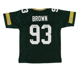 Gilbert Brown Signed Green Bay Custom Green Jersey with "SB XXXI Champs" Insc