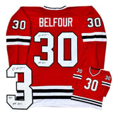 Ed Belfour Autographed / Signed Jersey - HOF 2011 - Red - Beckett Authenticated