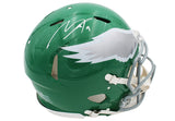 Makai Lemon Signed Philadelphia Eagles Speed Authentic Kelly Green NFL Helmet