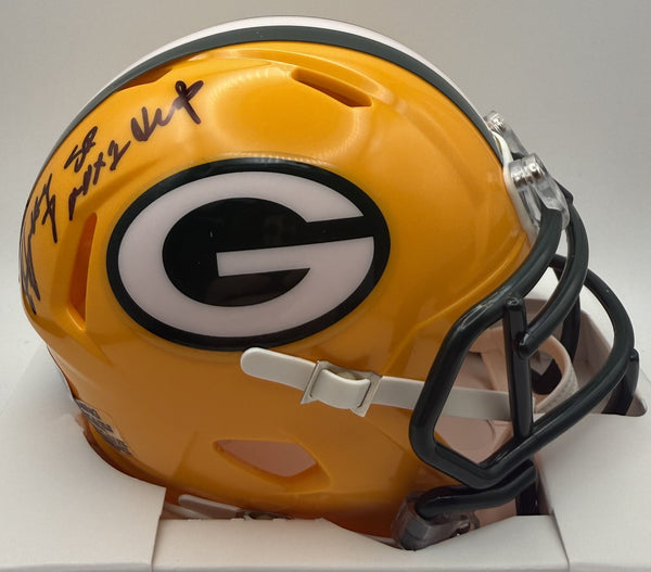 Packers SEAN JONES Signed Riddell Speed Mini Helmet AUTO w/ SB XXXI - JSA