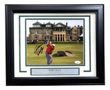 John Daly Signed Framed 8x10 PGA St. Andrews Swilcan Bridge Photo JSA