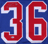 Mats Zuccarello Signed New York Rangers Jersey (Beckett COA) N.Y. Wing 2010-2019