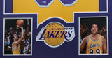 FRAMED LOS ANGELES LAKERS FLETCH CHEVY CHASE SIGNED JERSEY BECKETT COA