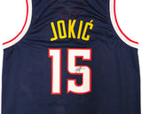 Nikola Jokic Denver Signed Navy Blue Basketball Jersey JSA