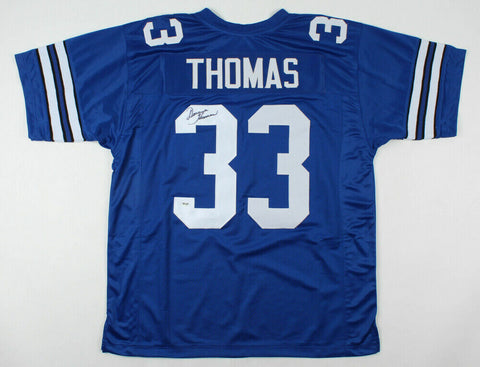 Duane Thomas Signed Dallas Cowboys Throwback Jersey (RSA) Super Bowl (VI) Champ