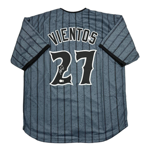 Autographed/Signed Mark Vientos New York CIty Connect Grey Jersey Beckett COA