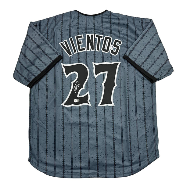 Autographed/Signed Mark Vientos New York CIty Connect Grey Jersey Beckett COA