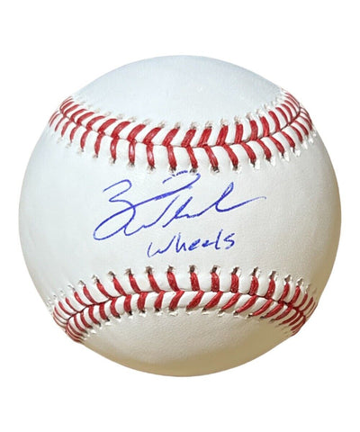Zack Wheeler Autographed ROMLB Baseball Philadelphia Phillies Wheels FAN 41123