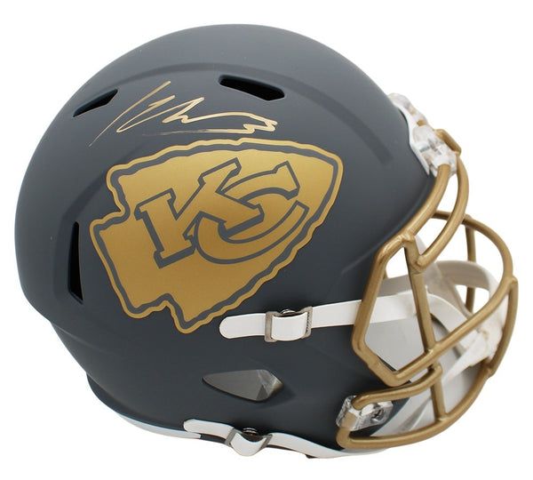 Kenneth Walker III Signed Kansas City Chiefs Speed Full Size Slate NFL Helmet