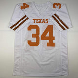 Autographed/Signed Ricky Williams Texas White College Jersey JSA COA