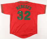 Joey Meneses Signed Team Mexico World Baseball Classic Jersey JSA / Nationals