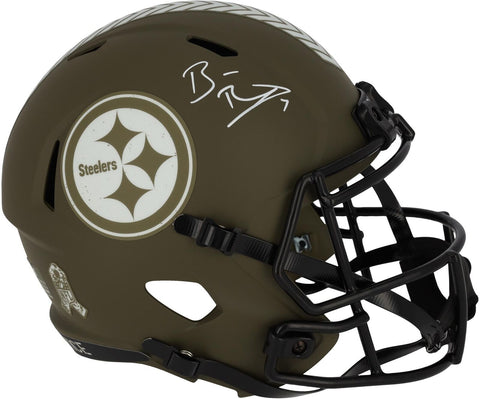 Ben Roethlisberger Steelers Signed Riddell 2022 Salute To Service Replica Helmet