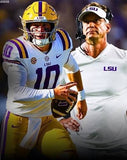 Sam Leavitt Signed LSU Tigers Purple Jersey (Beckett) 2026 #1 Quarterback