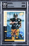Steelers Hines Ward Signed 1998 Score #252 Rookie Card Auto GM 10! BAS Slabbed