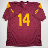 Autographed/Signed Sam Darnold USC Southen Cal Maroon College Jersey Steiner COA