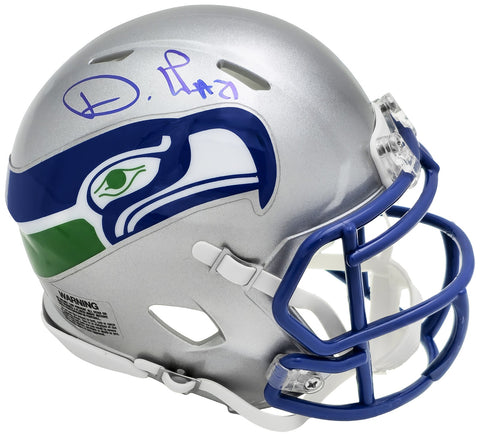 Devon Witherspoon Signed Seahawks Silver Throwback Speed Mini Helmet MCS Holo