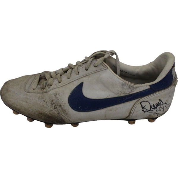 Dennis Smith Signed Game Used Nike Sz 11.5 Cleat Left Foot Beckett 44719