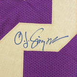 Autographed/Signed OJ O.J. Simpson USC Maroon College Football Jersey JSA COA