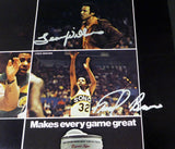 1978-79 NBA Champions Supersonics Auto Poster Photo 9 Sigs Fred Brown MCS 51044