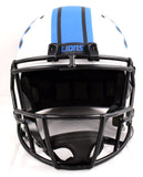 Aidan Hutchinson Signed Lions F/S Lunar Speed Helmet- Beckett W Hologram *Blue